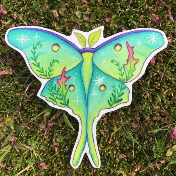 Luna Moth sticker