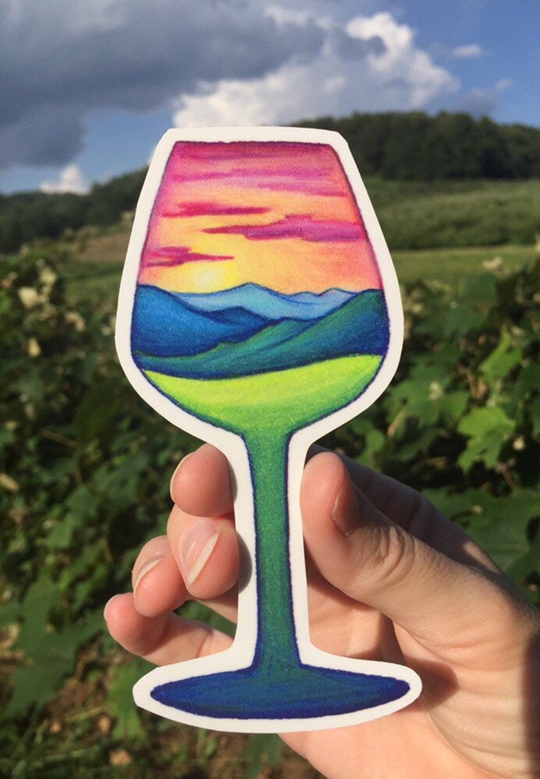 Local Wine Sticker Wine Sticker - Etsy