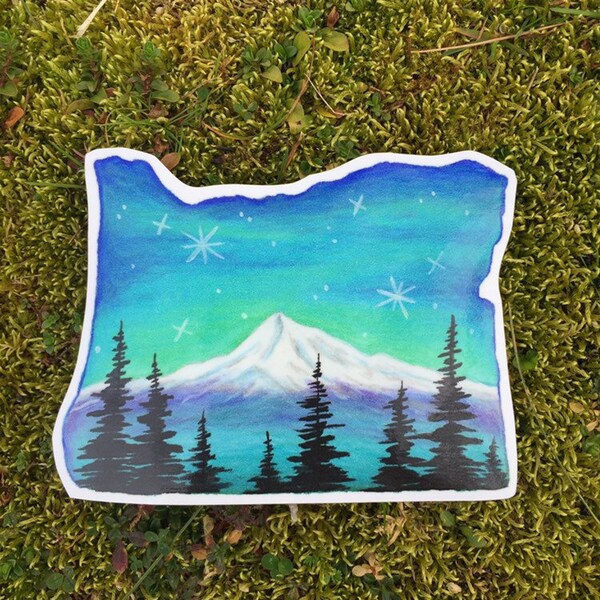 Pegatina del Monte Hood Oregón