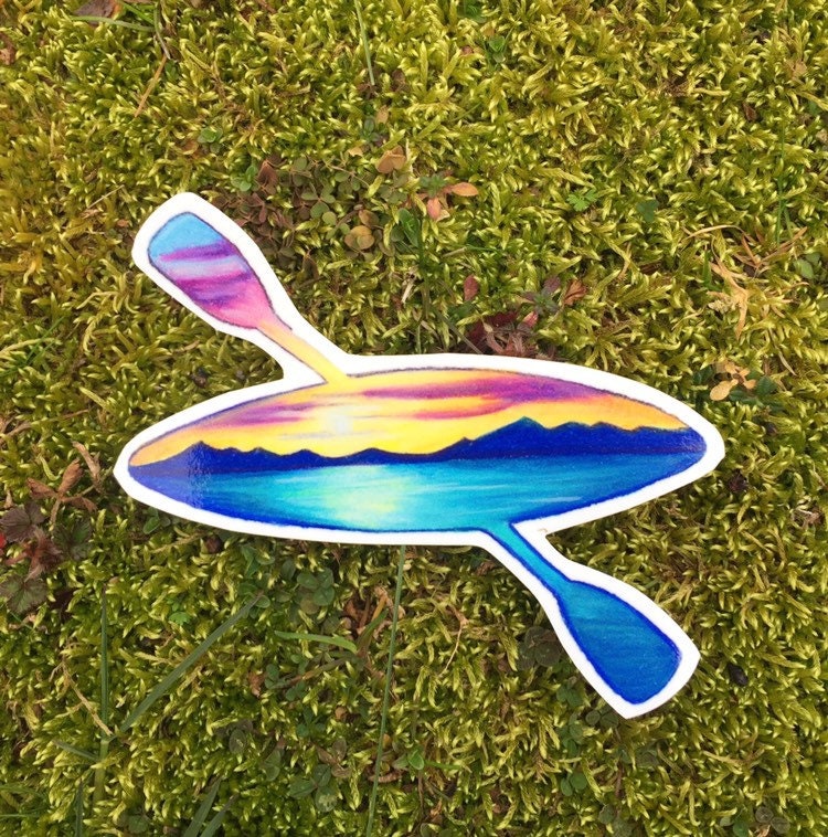 Kayak sticker Etsy