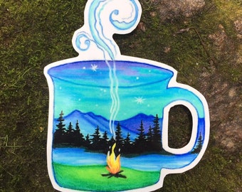 Camping Cup sticker