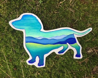 Dachshund sticker