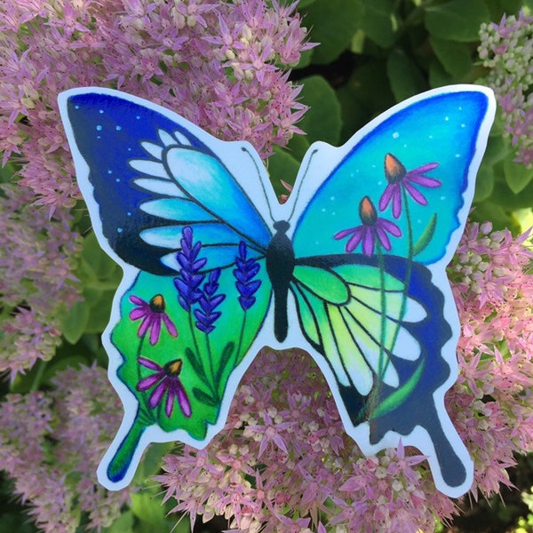 Butterfly decal sticker