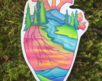 Hartsticker natuur