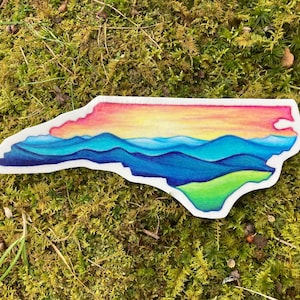 North Carolina Mountains sticker.