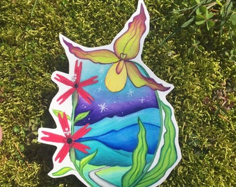 Wildflowers (Lady’s Slipper) sticker