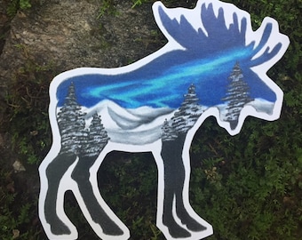 Moose sticker
