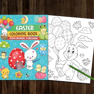 Printable Easter Coloring Book for Kids | 25 Coloring Pages PDF | 8.5&quot; x 11&quot; (21.6 x 27.9 cm)