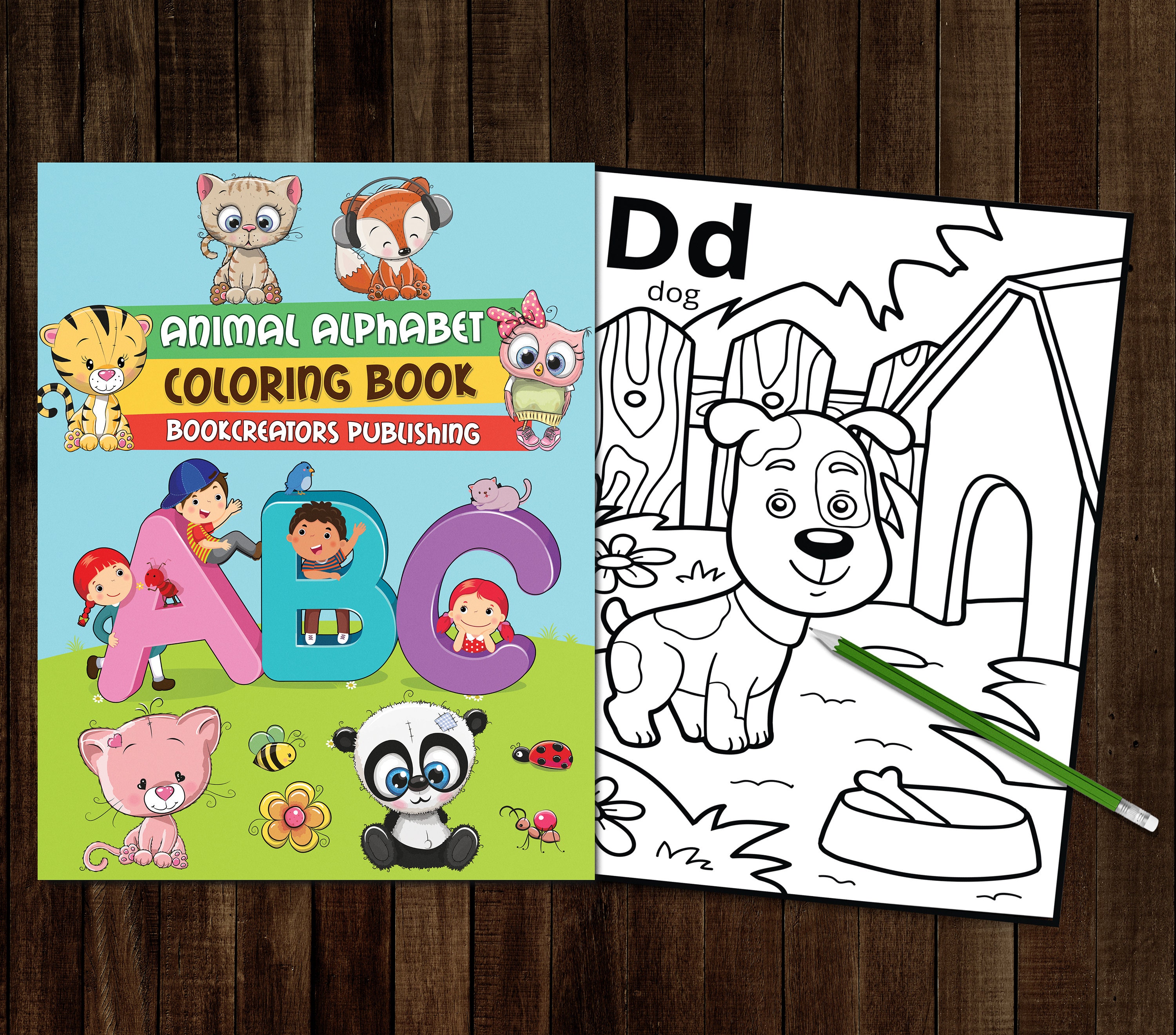Download Printable Alphabet Coloring Book A Z 36 Pdf Coloring Pages Etsy