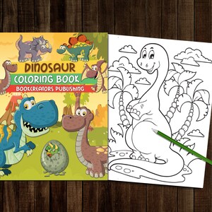 Printable Dinosaur Coloring Book | 25 PDF Coloring Pages | 8.5&quot; x 11&quot; (21.6 x 27.9 cm)