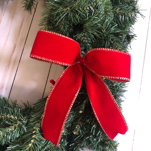 Christmas Tree Bow Etsy