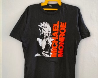 RARE!!! Vintage 90s Michael Monroe Not Fakin It Tour Tee/Rockband/Michael Monroe/notfakinittour/albumtee