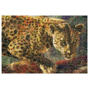Leopard Jigsaw Puzzle 1000 Piece, Challenging Design Puzzle