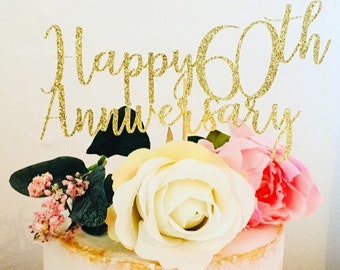 50th anniversary cake topper