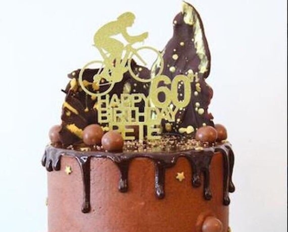 Cycling Cake Topper Birthday Cake Topper Name Cake Topper Etsy