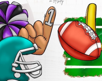 ENORME PACCHETTO di Clipart di Calcio, Grafica di Calcio per Disegni a Sublimazione,