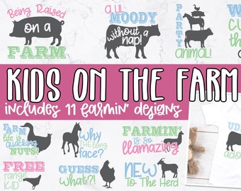 Kids On The Farm SVG Bundle