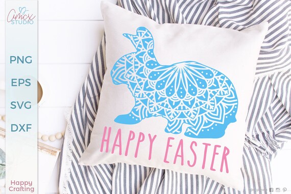 Download Easter Bunny Mandala Svg Files Craft Files For Easter Baskets Etsy PSD Mockup Templates