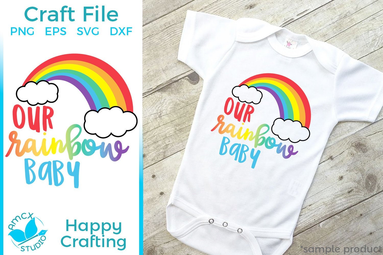 Download Our Rainbow Baby A Baby Svg Craft File Etsy