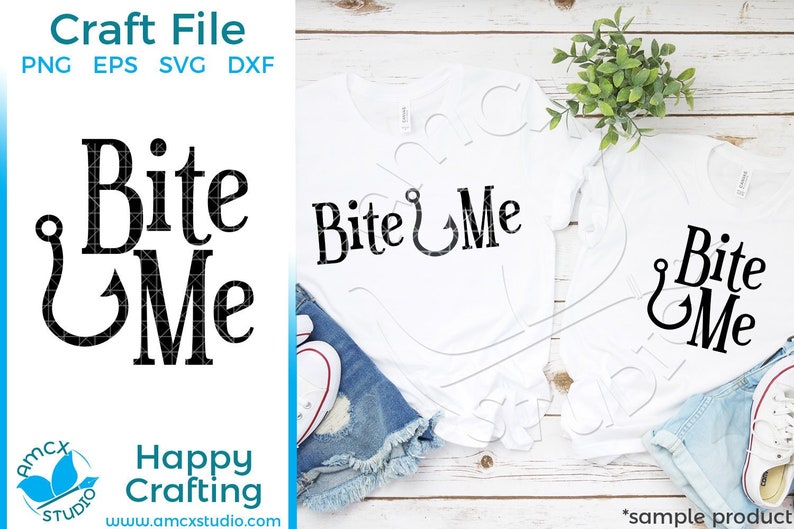 Download Bite Me Fishing SVG cricut craft cut files | Etsy