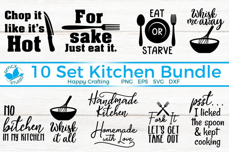 Download Kitchen Tea Towel SVG Bundle Kitchen decor quote svg files ...
