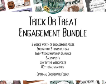 Trick or Treat | Halloween | Fall | Facebook Engagement Bundle | Interaction Posts