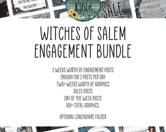 Witches of Salem | Halloween | Fall | Facebook Engagement Bundle | Interaction Posts