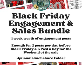 Black Friday | Facebook Engagement Bundle | Interaction Posts