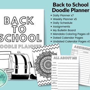 Back to School Doodle Planner