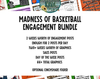 Madness of Basketball | Facebook Engagement Bundle + Cinchsare | Interaction Posts