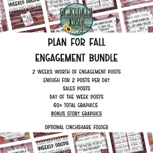 Planning for Fall | Autumn | Facebook Engagement Bundle | Interaction Posts
