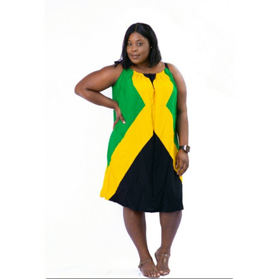 Jamaican Flag Ladies Dress Etsy UK