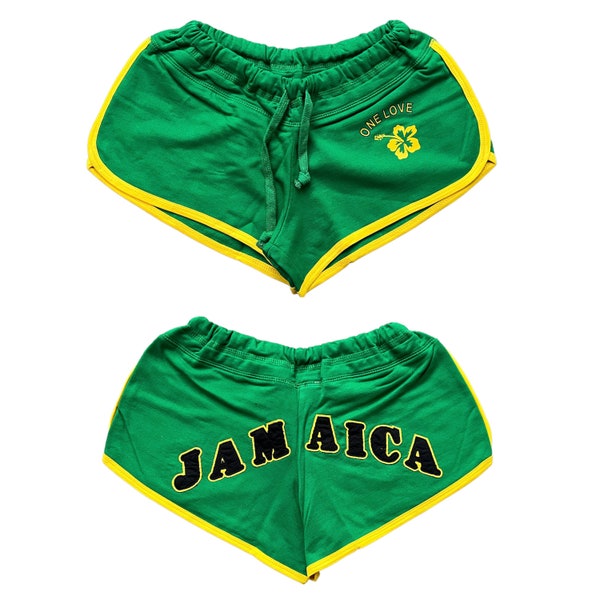 Green Jamaica OneLove shorts