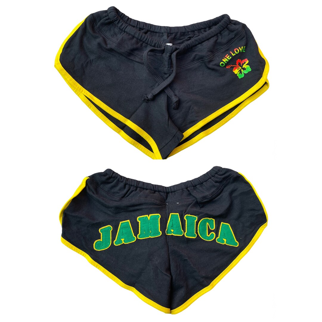 Jamaica Onelove Booty Shorts Etsy