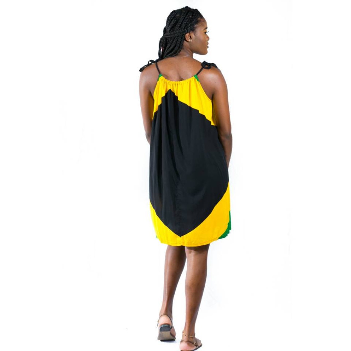 Jamaican Flag Short Dress Etsy