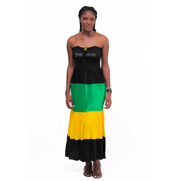 Jamaican Maxi Dress Etsy