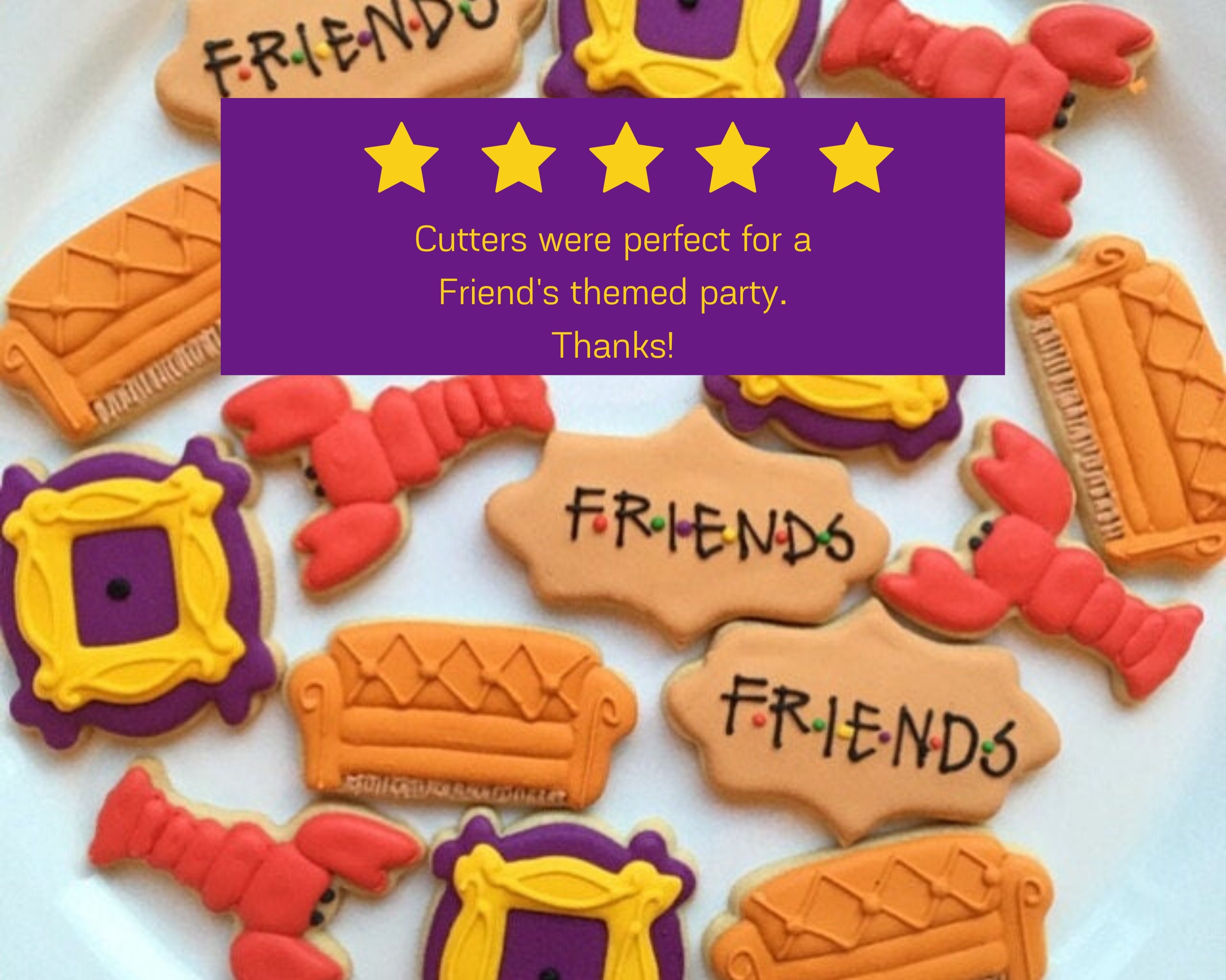 Friends Cookie Cutter Set Frame Cookie Cutter Couch Cookie Etsy