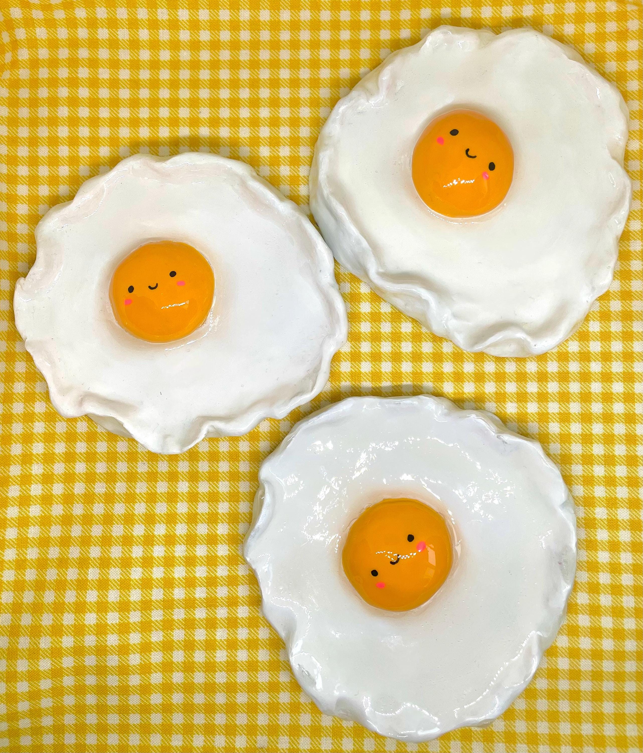 Air Dry Clay Egg Shaped Jewellery Tray, Air Dry Cute Art