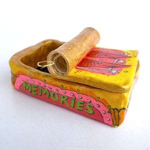 Vintage Sardinendose förmige Schmuckschatulle 11 - Schmuckschachtel - Streichholzschachtel - Ring- und Schmuckschachtel - Geschenk zum Muttertag, Muttergeschenk - Souvenir-Box