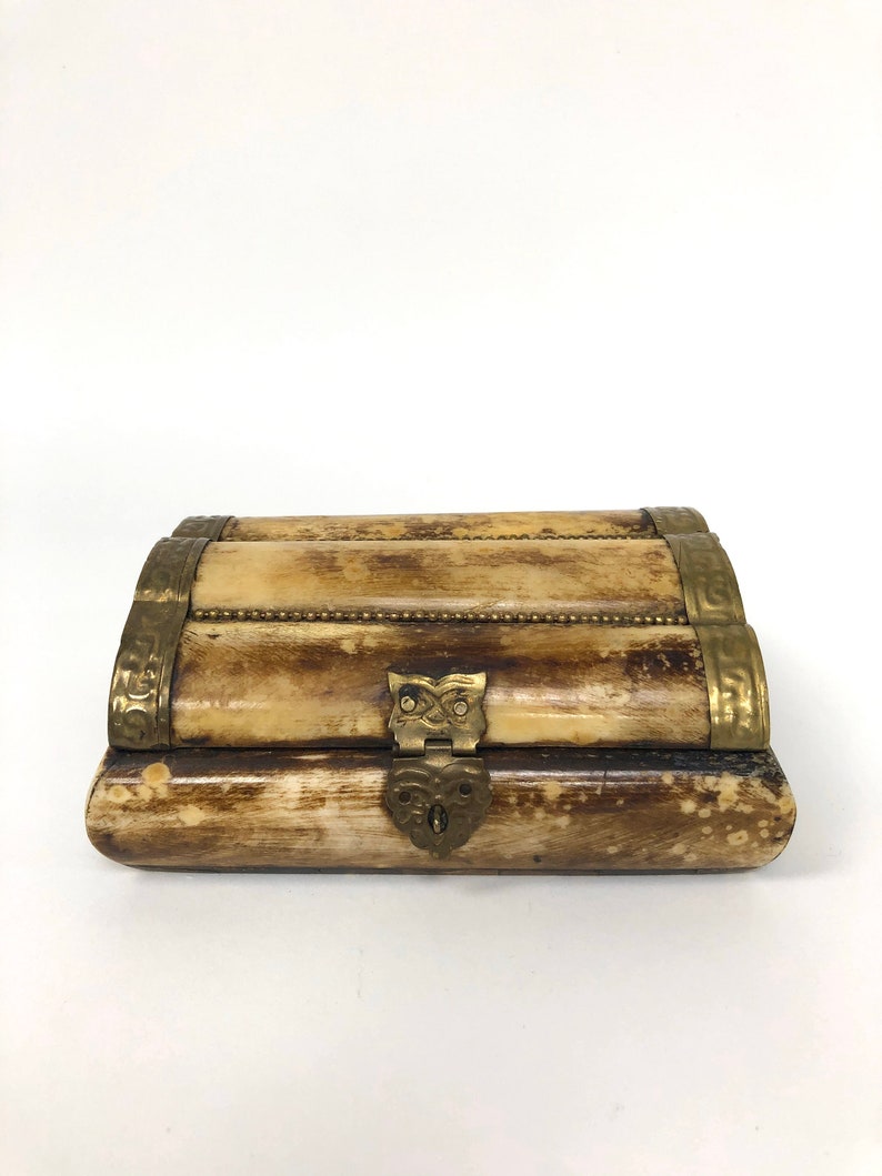 Bone and Brass Trinket Box Etsy