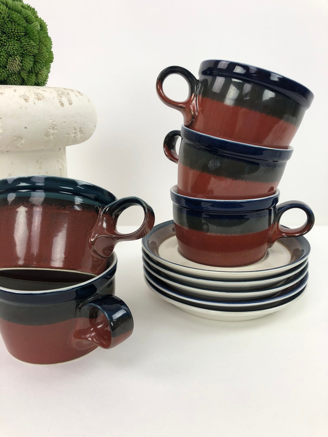 Vintage Firesong Mikasa Potters Art by Ben Seibel 4 sets Etsy