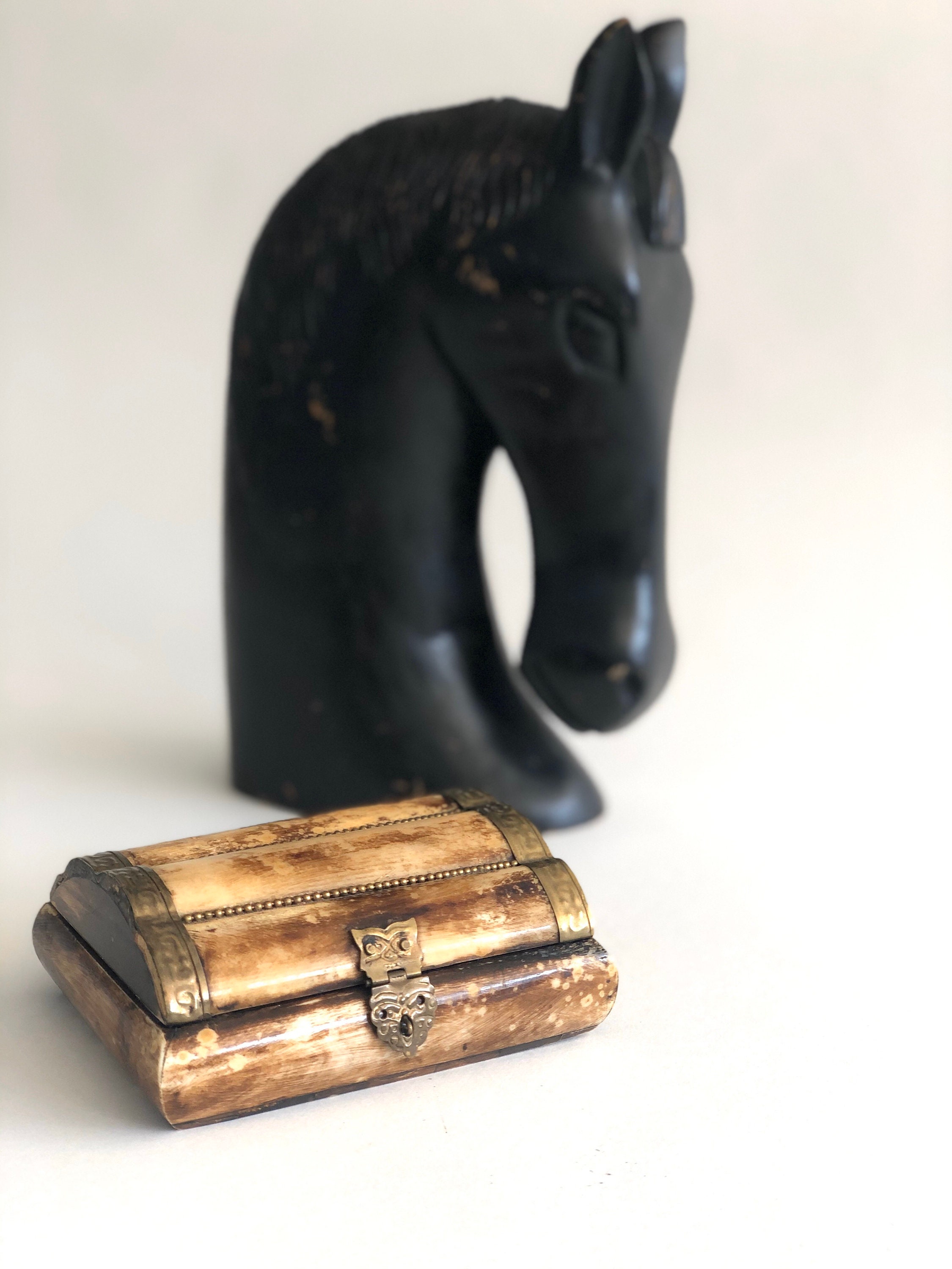 Bone and Brass Trinket Box Etsy