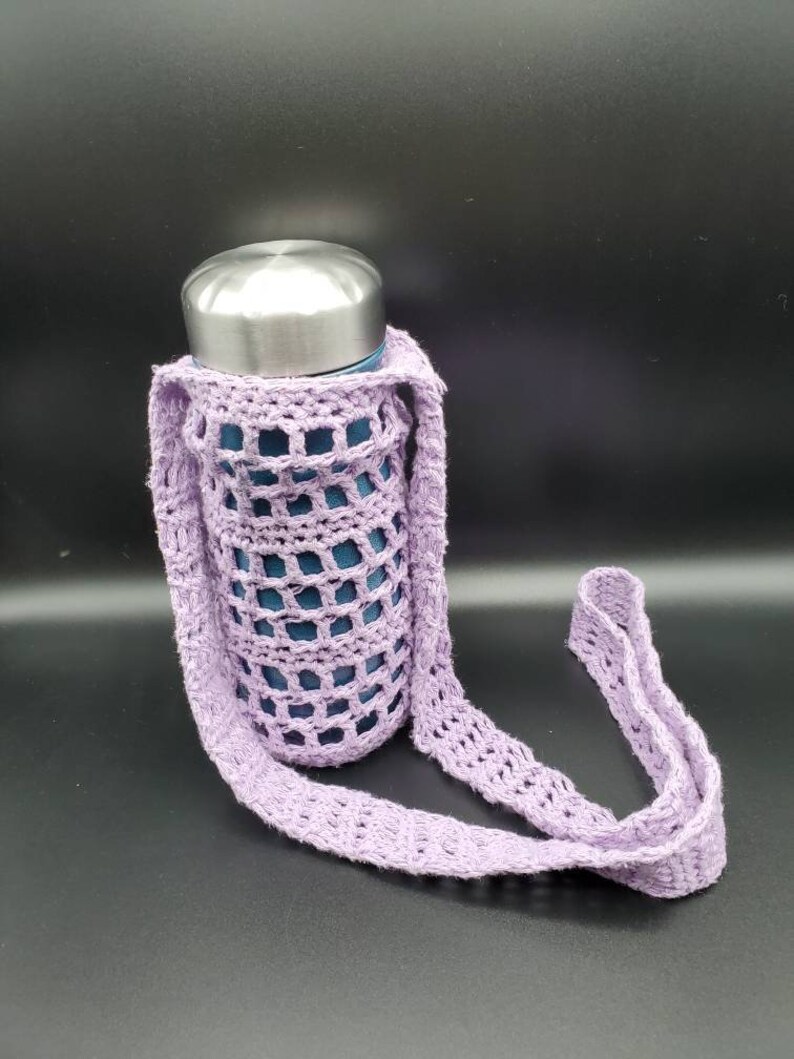 Cross body water bottle carrier ecofriendy Etsy