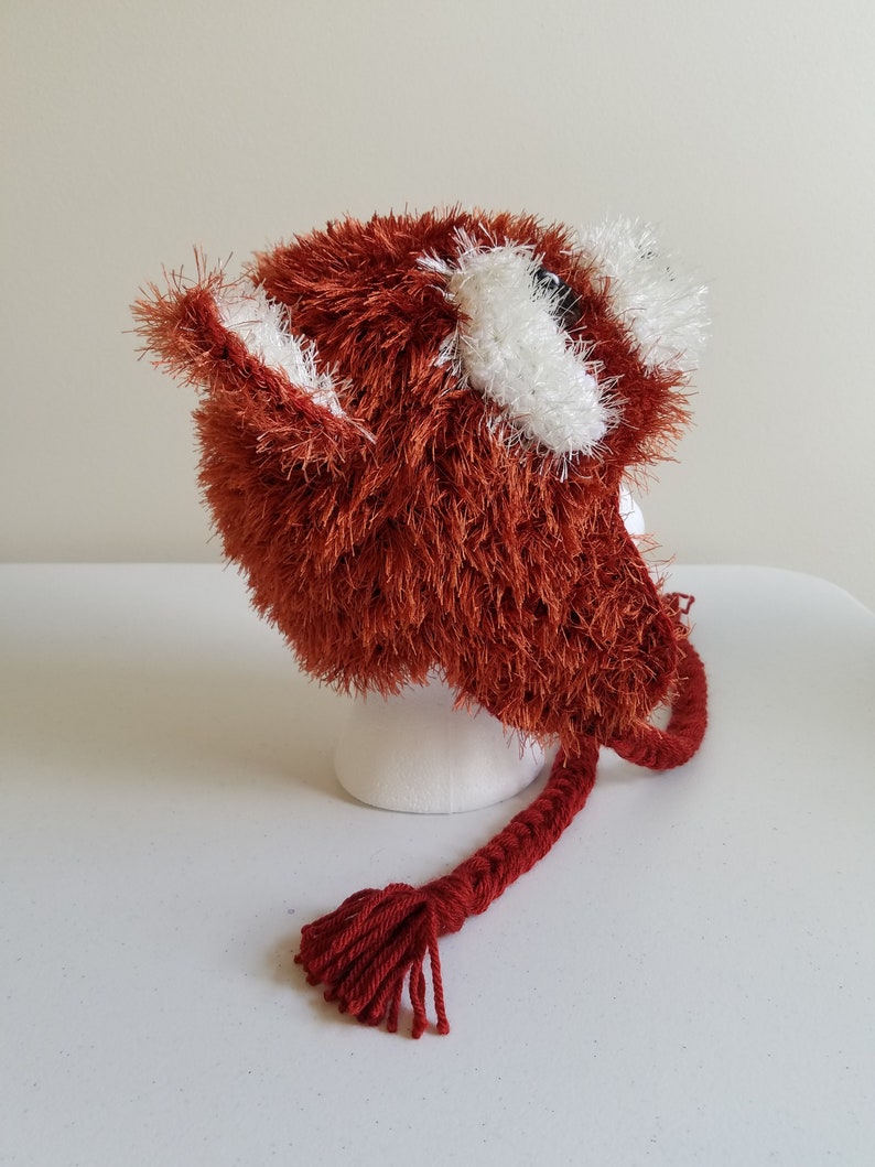 Crochet Red Panda Hat for Kids or Adults | Etsy UK