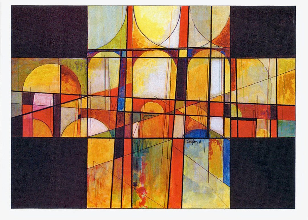 Abstract Order Scene Six Abstract Scenes - 6 Art Cards Featuring Paintings by Anthony ...