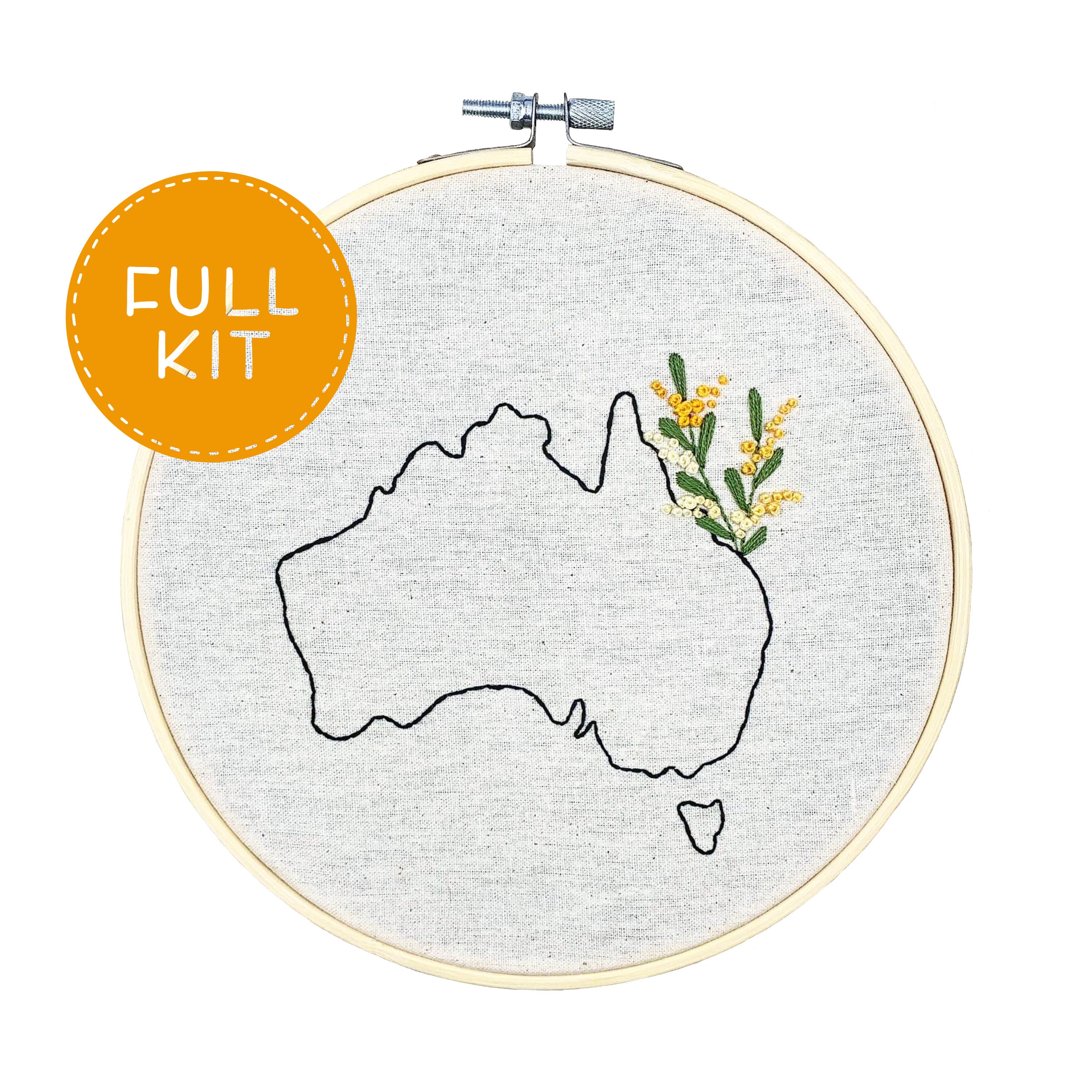 DIY Embroidery Kit for Beginners Australia With Golden Etsy