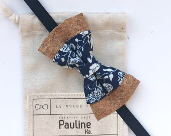 Cork bow tie - Child accessory - Wedding outfit accessory - Wooden bow tie