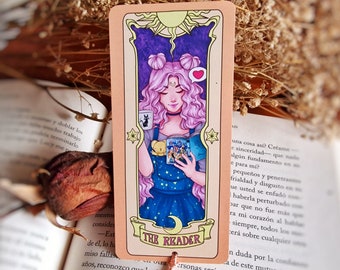 The reader book mark in card captor sakura inspired, colorful kawaii illustration. | Manga lovers and cozy aesthetic magical girl, Hygge.