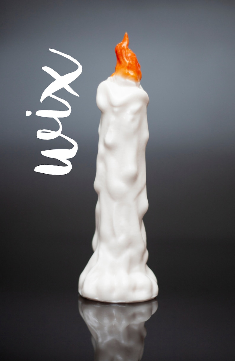 WIX - Candle Dildo - Halloween Dildo - Butt Plug - Adult Toy - Fantasy toy - Sex Toy - Anal Toy - Silicone Butt Plug 