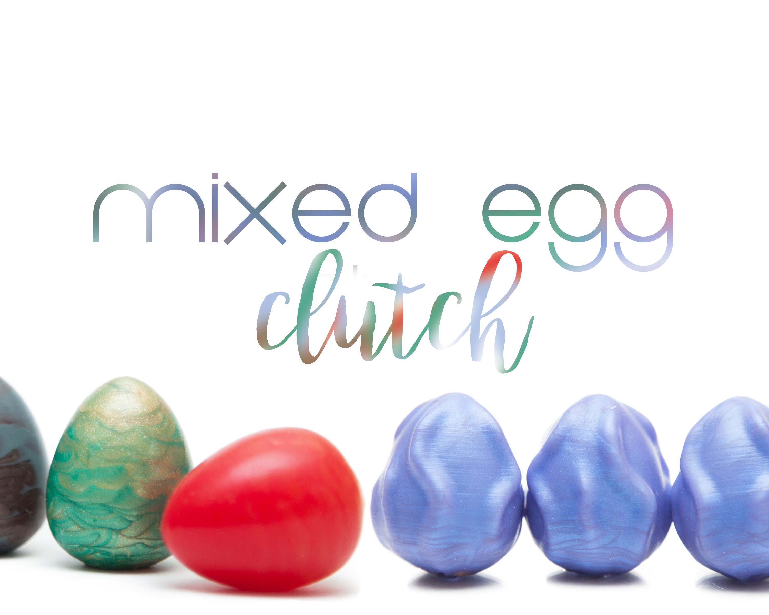 Mixed Egg Clutch set of 6 Kegel Eggs Silicone Eggs Etsy UK